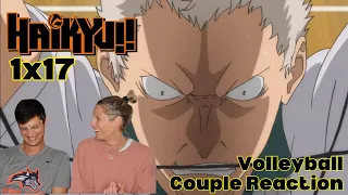 Volleyball Couple Reaction to Haikyu!! S1E17: "The Iron Wall"