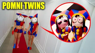 I CAUGHT POMNI AND HER EVIL TWIN IN REAL LIFE!! (DIGITAL CIRCUS MOVIE!)