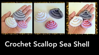 How To Crochet Scallop Sea Shell || Crochet Sea Shell