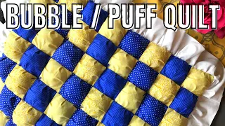 SEWING A PUFF QUILT (FULL TUTORIAL). Learn how to sew a puff quilt with ruffle /Sewing Tutorial
