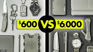 $600 vs $6,000 Titanium Everyday Carry