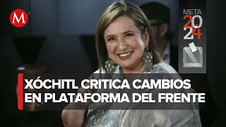 “Me pareció un poco rara la captura de firmas”, asegura Xóchitl Gálvez