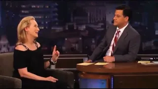 WHEN MERYL STREEP ASKED IF SHE EVER SEEN A GHOST? || JIMMY KIMMEL LIVE (2012)