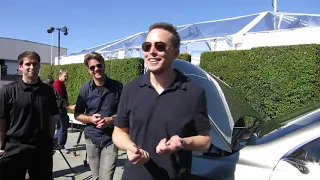 Elon Musk Interview Tesla Model X Launch