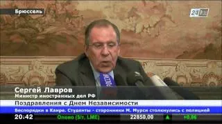 Министр иностранных дел России Сергей Лавров поздравил Казахстан с Днем Независимости