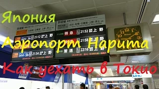 Япония Аэропорт Нарита, Покупка Pasmo Как уехать в Токио самому