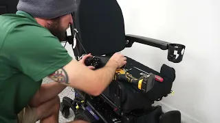 How to adjust a Swing Away on a Quantum Power Chair