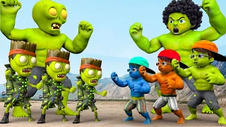 Plants vs Zombies 2 | Rescue Evolution of Hulk VS Hulk Zombie | 2D 3D Animation IRL