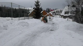 John Deere 3720 Schneefräse Westa Typ 550