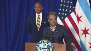 Lori Lightfoot, NYC Mayor Eric Adams discuss community safety strategies in meeting