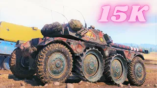 Panhard EBR 105 - 15K Spot Damage  World of Tanks,WoT tank battle