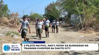 2 piloto ng Phil. Navy, patay sa bumagsak na training chopper sa Cavite City