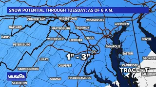 Watch Live: How long will it snow in DC, Maryland and Virginia?