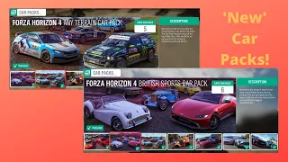 FH4 New Car Packs! | British Sports Car Pack and Any Terrain Cars Pack!