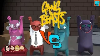 Too Much Head Trauma: Couch Co-Op VS: Gang Beasts Gameplay