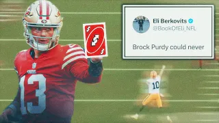 Packers creator tries dissing Brock Purdy in favor of Jordan Love but gets hit with uno reverse card