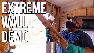 COMPLETE Wall and Window Rebuild | Budget Mobile Home Remodel #17