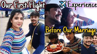 Our First Flight Vlog 😍Before Our Marriage🤣 || Went To Surat🙈/ Kanmani tamil beauty tips