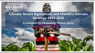 Climatelinks Climate Smart Agriculture Webinar