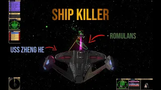 USS Zheng He fight the ROMULAN FLEET | Star Trek Ship Battles - Bridge Commander