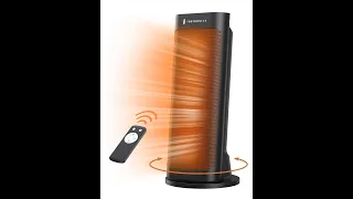 Space Heater, TaoTronics PTC 1500W Fast Quiet Heating Ceramic Tower Heater Oscillating  Review