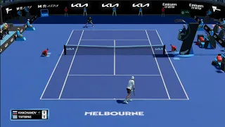 Australian Open 2023 | Karen Khachanov vs Stefanos Tsitsipas | AO Tennis 2 - PS4 Gameplay