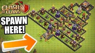 Clash Of Clans - "THE PYRAMID" - INSANE TROLL BASE! - Trolling My Clan 2016!