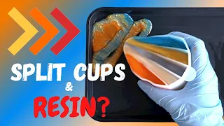 Split Cups With Resin - Making an Aqua Cast & Resin Tray Set