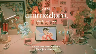 animedoro: real study with me at 2am (40/20) with genshin impact music