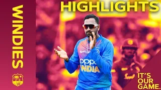 Rohit Hits 50 Before Rain Stops Windies Chase | Windies vs India - Match Highlights | 2nd IT20 2019