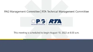 PAG Management Committee | Technical Management Committee Aug 10, 2022