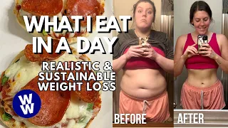 WHAT I EAT IN A DAY FOR WEIGHT LOSS/MAINTENANCE | WeightWatchers | pancakes, thai peanut noodles