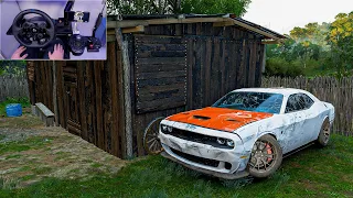 Rebuilding Dodge Challenger SRT Hellcat - Forza Horizon 5 (Logitech G 923 Steering Wheel) Gameplay