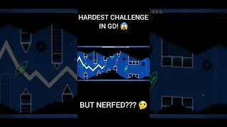 I BEAT THE HARDEST CHALLENGE IN GD BUT NERFED!!! 😱