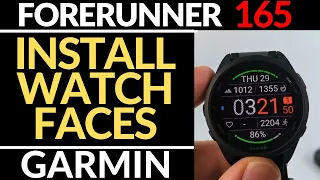 How to Install Watch Faces - Garmin Forerunner 165 Tutorial