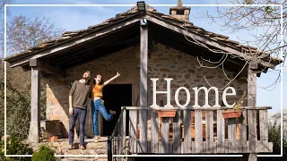 This is our new home! | TOUR of a stone cabin in the Spanish mountains + renovation plans