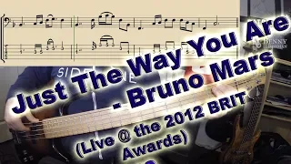 Bruno Mars - Just The Way You Are [LIVE LIFT] - with notation and tabs