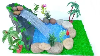 Waterfall from hot glue gun. Showpiece for home decoration 2