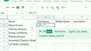 Uncover the Power of the SPLIT Function in Google Sheets - It Will Blow Your Mind! #shorts