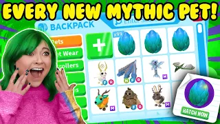 EXPLORING THE NEW *MYTHIC EGG* UPDATE! Hatching *100 Eggs* to Get Every New Mythical Pet in Adopt Me