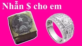 Xếp Giấy Origami | Hướng dẫn xếp nhẫn cưới | Wedding ring paper | 折り紙