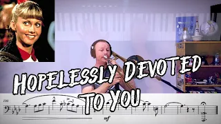 Hopelessly Devoted To You - Trombone Play Along