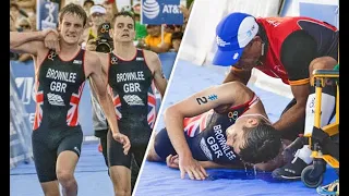 Jonny Brownlee helped his brother Alistair