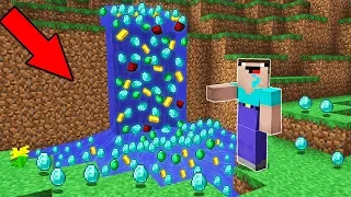 Minecraft Battle - NOOB vs PRO : NOOB FOUND TREASURES IN WATERFALL! (Animation)