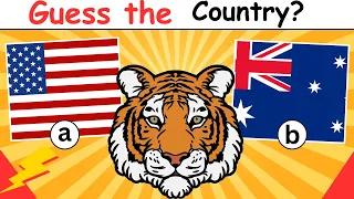 Guess The Country by its Animals  |  Name the Country by its National Animal |  Guess the Quiz