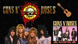 Sweet Child o' Mine - Guns N' Roses (Ukulele Soprano) Introdução (Intro) Tab Simplificada