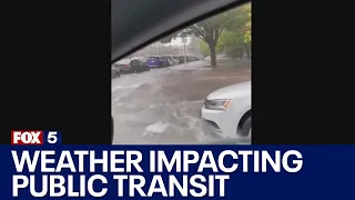 NYC weather: Heavy rain, flooding impacting public transit