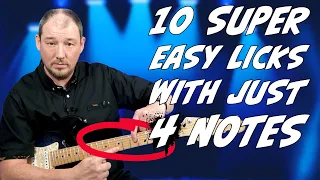 10 Easy Example Lick Using the 4-note Blues Technique