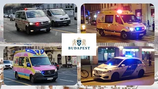 Budapest Emergency Vehicles Compilation/ Budapest Vonulások Összeállítás -2022.12.