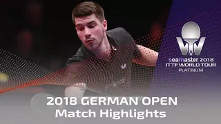 2018 German Open Highlights I Xu Xin vs Patrick Franziska (1/2)